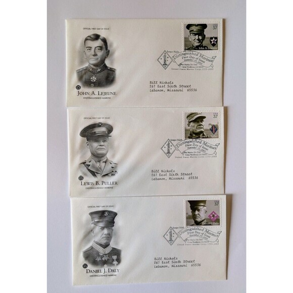 Other - USPS Distinguished Marines 2005 First Day of Issue FDC Envelopes Lot of 3